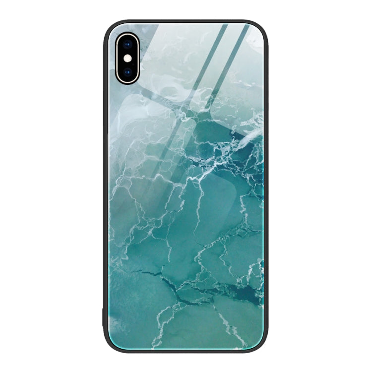 Marble Pattern Glass Protective Phone Case, For iPhone 14, For iPhone 1XR, For iPhone XS Max