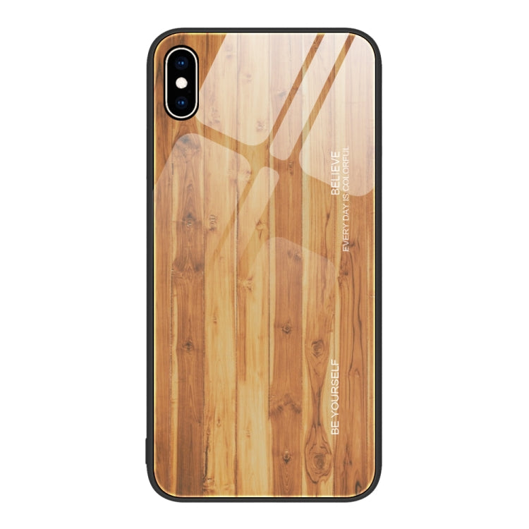 Wood Grain Glass Protective Case, For iPhone XR, For iPhone XS Max, For iPhone 11 Pro, For iPhone 14 Pro Max