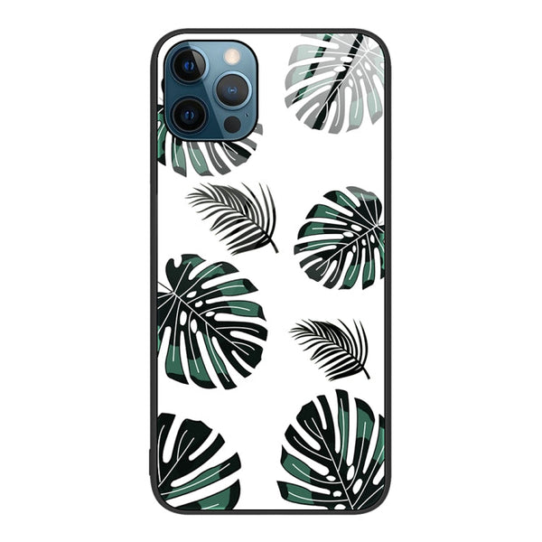 Colorful Painted Glass Phone Case, For iPhone 12 Pro Max