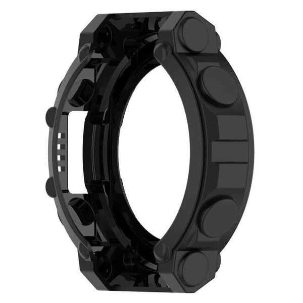 For Amazfit T-Rex 2 Armor Hollow TPU Watch Case(Black)