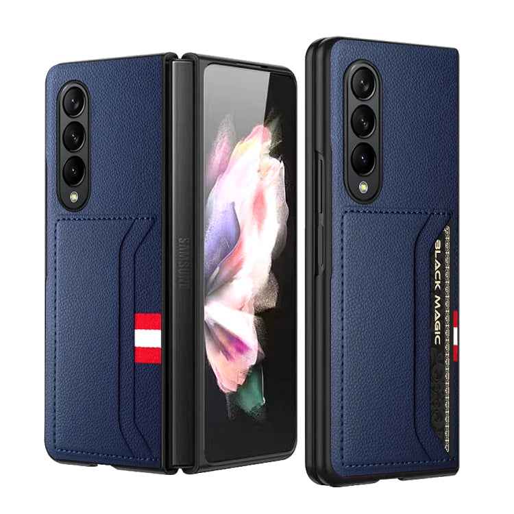GKK Litchi Texture Card Slot Phone Case, For Samsung Galaxy Z Fold4 5G