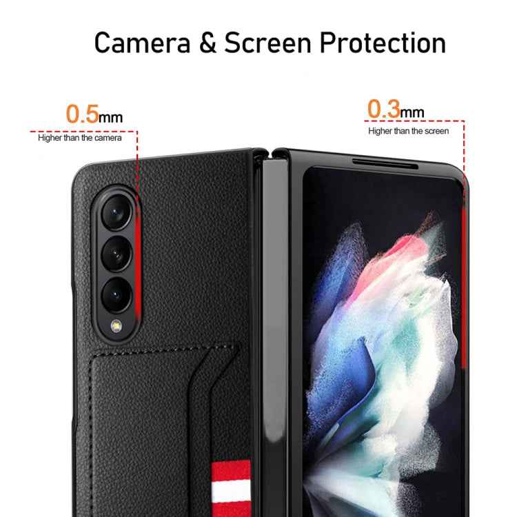 GKK Litchi Texture Card Slot Phone Case, For Samsung Galaxy Z Fold4 5G