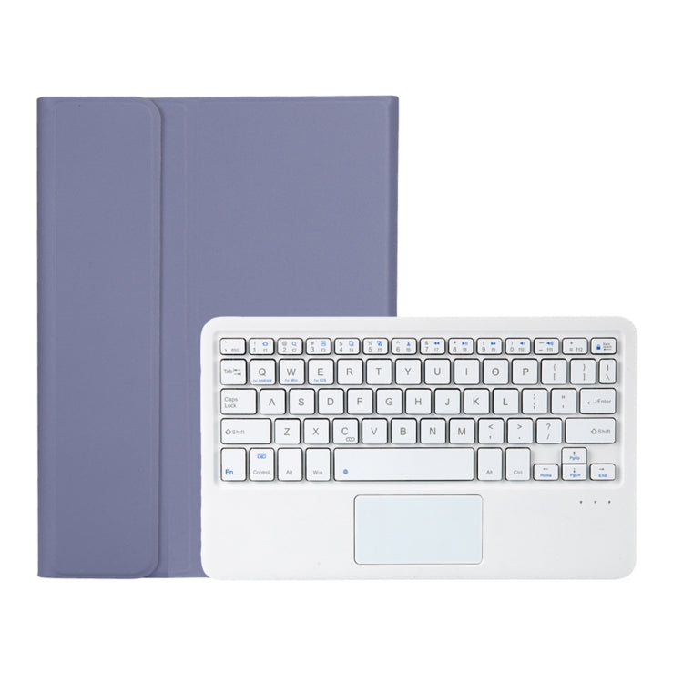 OP12-A Lambskin Texture Ultra-thin Bluetooth Keyboard Leather Case with Touchpad