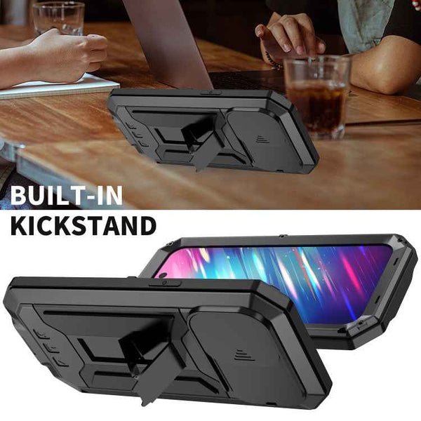 For iPhone 14 Pro Max R-JUST Shockproof Life Waterproof Dust-proof Case (Black)