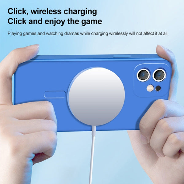 Liquid Silicone Full Coverage Magsafe Phone Case, For iPhone 14, For iPhone 14 Plus, For iPhone 14 Pro