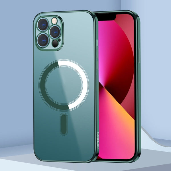 Classic Electroplating Magsafe Phone Case, For iPhone 14, For iPhone 14 Plus, For iPhone 14 Pro