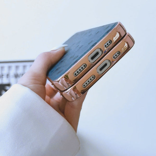 Genuine Leather Ostrich Texture Nano Case, For iPhone 13 Pro, For iPhone 13 Pro Max, For iPhone 13, For iPhone 14 Plus, For iPhone 14 Pro Max, For iPhone 14 Pro