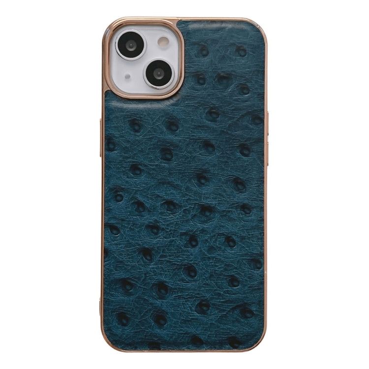 Genuine Leather Ostrich Texture Nano Case, For iPhone 13 Pro, For iPhone 13 Pro Max, For iPhone 13, For iPhone 14 Plus, For iPhone 14 Pro Max, For iPhone 14 Pro