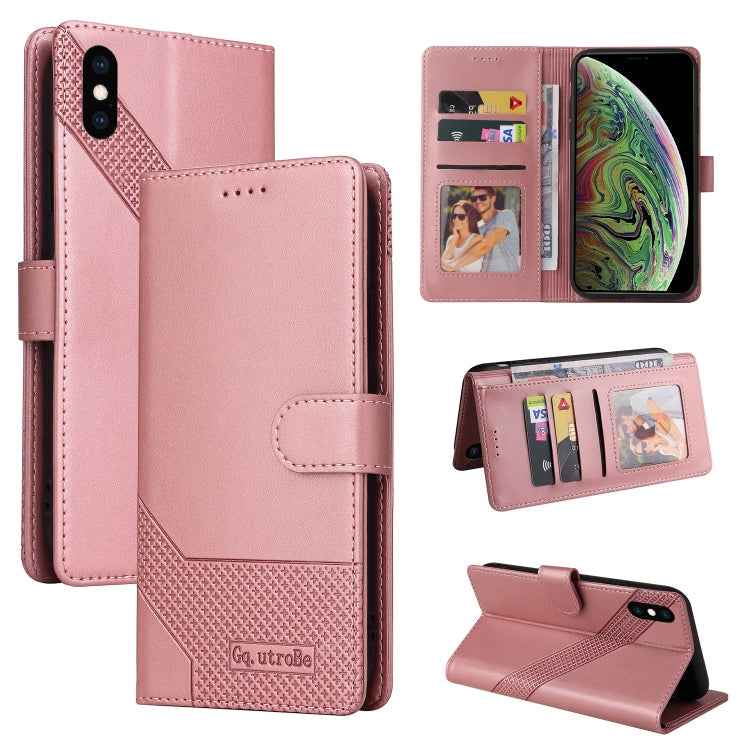 GQUTROBE Skin Feel Magnetic Leather Phone Case, For iPhone XS / X, For iPhone SE 2022 / SE 2020 / 8 / 7, For iPhone 8 Plus / 7 Plus