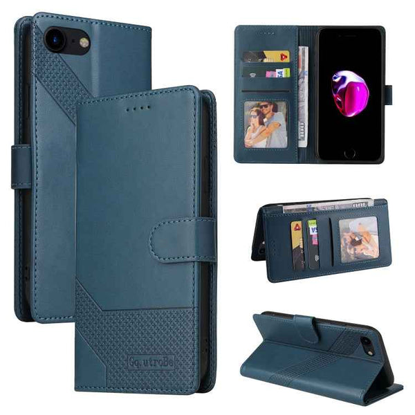 GQUTROBE Skin Feel Magnetic Leather Phone Case, For iPhone XS / X, For iPhone SE 2022 / SE 2020 / 8 / 7, For iPhone 8 Plus / 7 Plus