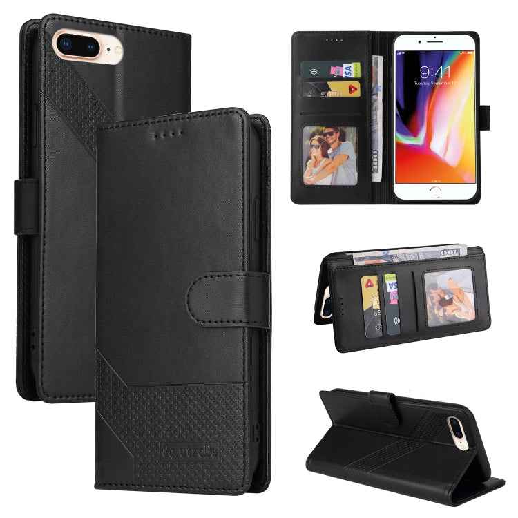 GQUTROBE Skin Feel Magnetic Leather Phone Case, For iPhone XS / X, For iPhone SE 2022 / SE 2020 / 8 / 7, For iPhone 8 Plus / 7 Plus