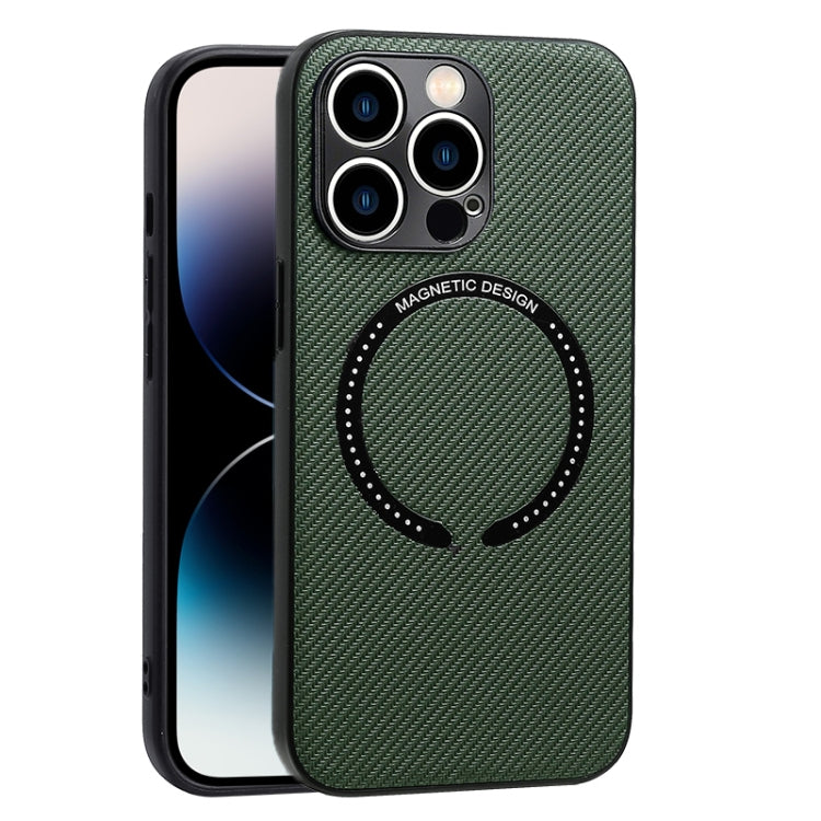 Carbon Fiber Texture MagSafe Magnetic Phone Case