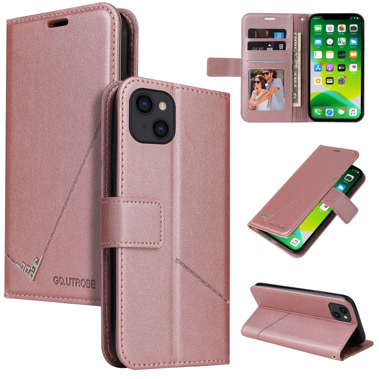 GQUTROBE Right Angle Leather Phone Case, For iPhone 13, For iPhone 13 mini, For iPhone 13 Pro, For iPhone 13 Pro Max