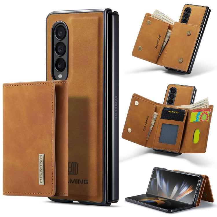 DG.MING M1 Series 3-Fold Multi Card Wallet + Magnetic Phone Case, For Samsung Galaxy Z Fold3 5G, For Samsung Galaxy Z Fold4