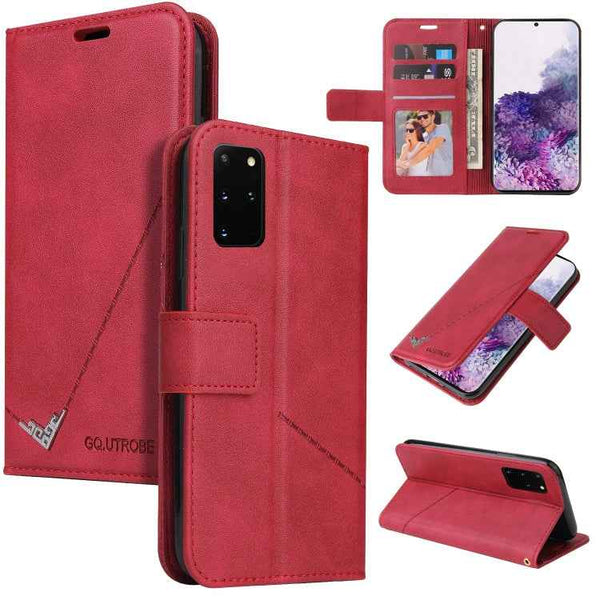 GQUTROBE Right Angle Leather Phone Case, For Samsung Galaxy S20 Ultra, For Samsung Galaxy S21 FE 5G, For Samsung Galaxy S20 FE, For Samsung Galaxy Note20