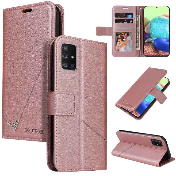 GQUTROBE Right Angle Leather Phone Case, For Samsung Galaxy A11 Global Version, For Samsung Galaxy A01 Core, For Samsung Galaxy M51, For Samsung Galaxy M31