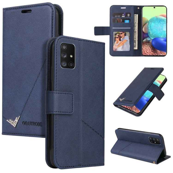GQUTROBE Right Angle Leather Phone Case, For Samsung Galaxy A11 Global Version, For Samsung Galaxy A01 Core, For Samsung Galaxy M51, For Samsung Galaxy M31