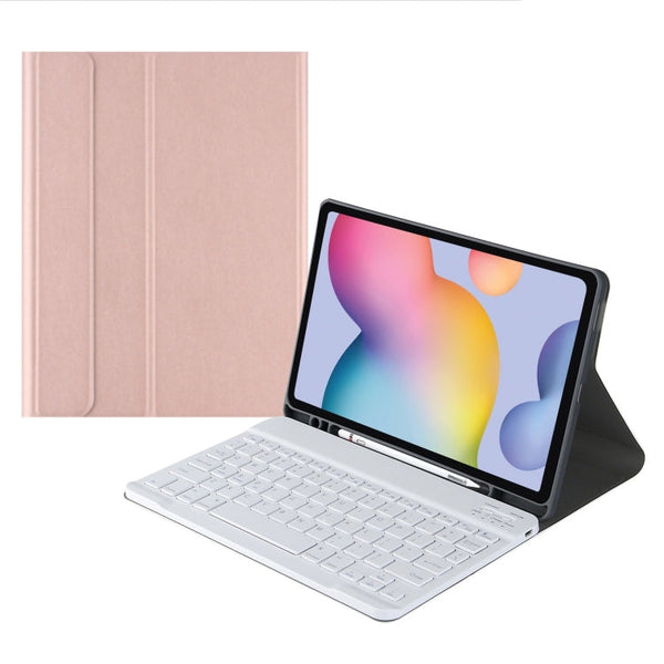 A7 Square Cap Bluetooth Keyboard Leather Case with Pen Slot