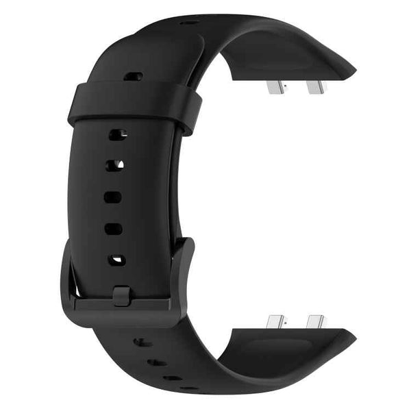For OPPO Watch 3 Pro Solid Color Soft Silicone Watch Band(Black)
