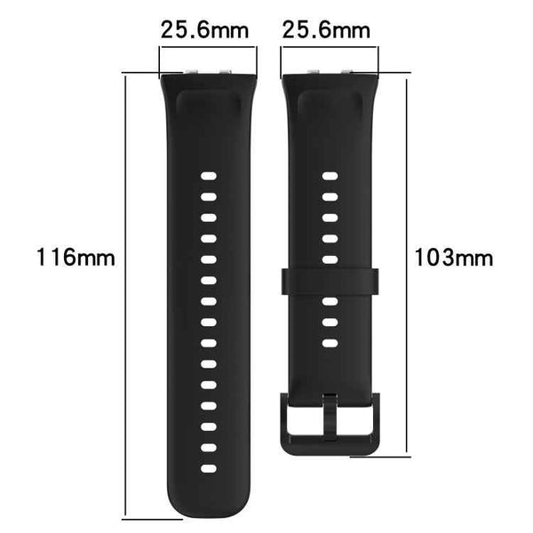 For OPPO Watch 3 Pro Solid Color Soft Silicone Watch Band(Black)