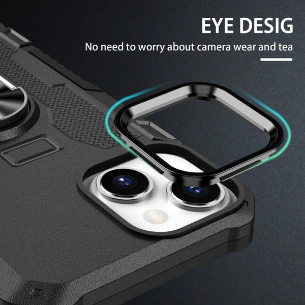 Ring Holder Armor Hybrid Phone Case, For iPhone 14, For iPhone 14 Plus, For iPhone 14 Pro, For iPhone 14 Pro Max