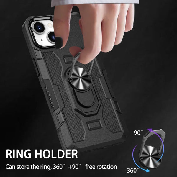 Ring Holder Armor Hybrid Phone Case, For iPhone 13, For iPhone 13 Pro Max, For iPhone 12 / 12 Pro, For iPhone 12 Pro Max