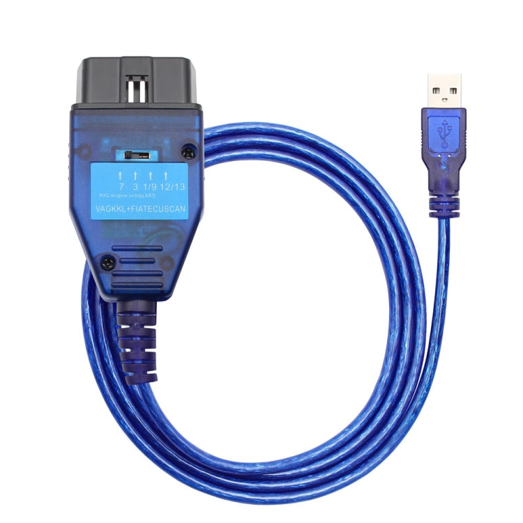 USB Cable KKL FT232RQ ABS Engine Gearbox EPS Car Auto Scanner Scan Tool for Fiat Ecuscan, KKL FT232RQ