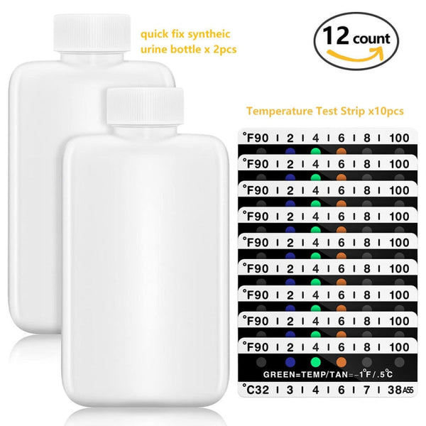 H01233 12pcs Portable Water Urine Detect Bottle Set