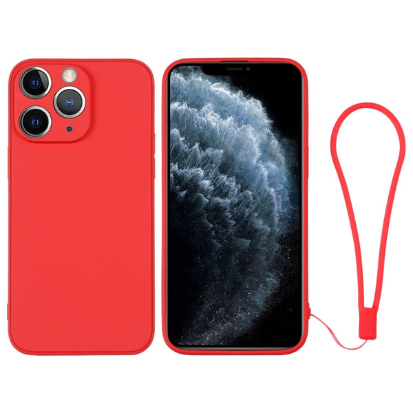 Silicone Phone Case with Wrist Strap, For iPhone 11 Pro