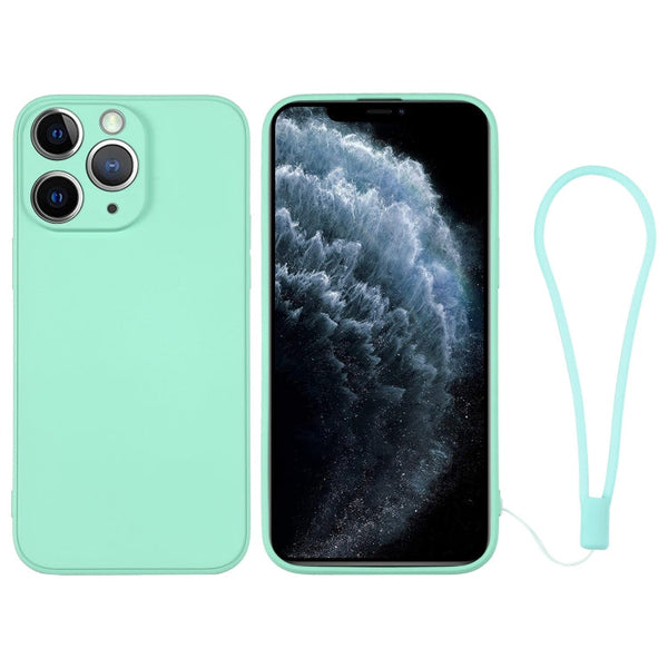 Silicone Phone Case with Wrist Strap, For iPhone 11 Pro