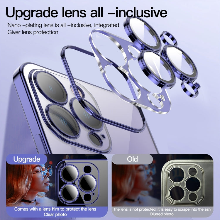 Dustproof Glass Lens Protection Electroplating Phone Case, For iPhone 14 Pro, For iPhone 14 Pro Max