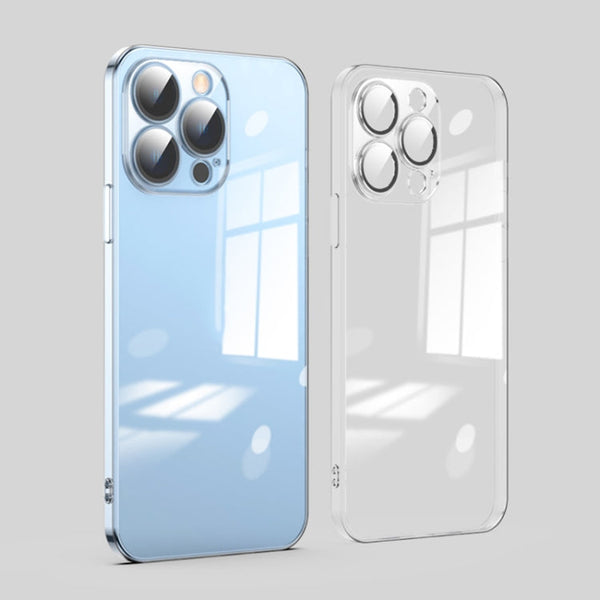 Dustproof Glass Lens Protection Electroplating Phone Case, For iPhone 13 Pro Max, For iPhone 12