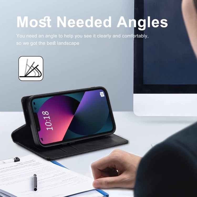 LC.IMEEKE RFID Anti-theft Leather Phone Case, For iPhone 13, For iPhone 13 Mini, For iPhone 14, For iPhone 14 Plus