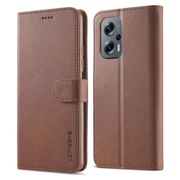 LC.IMEEKE Calf Texture Leather Phone Case, For Xiaomi Redmi 10 5G, For Xiaomi Poco M5, For Xiaomi Poco M4 5G, For Xiaomi Redmi Note 11E 5G