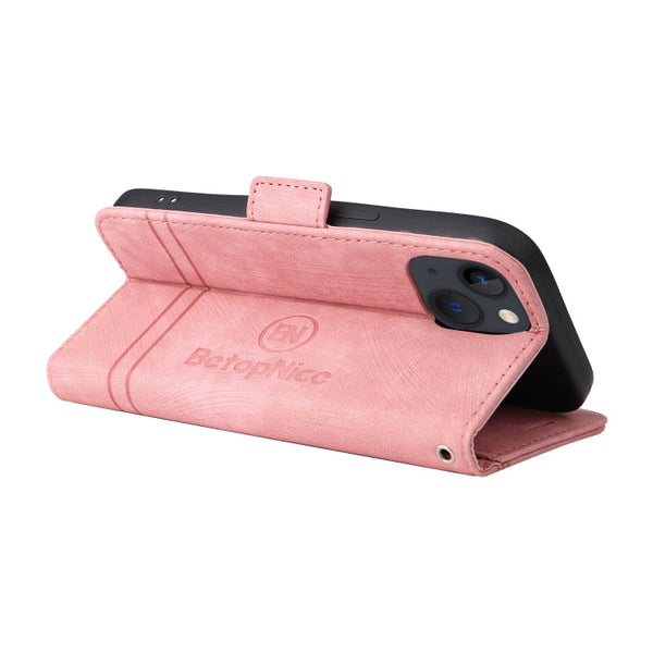 BETOPNICE Dual-side Buckle Leather Phone Case, For iPhone 14, For iPhone 14 Plus, For iPhone 14 Pro, For iPhone 14 Pro Max