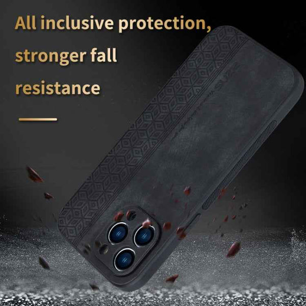 AZNS 3D Embossed Skin Feel Phone Case, For iPhone 14 Pro Max, For iPhone 14 Pro, For iPhone 13 Pro Max, For iPhone 13 Pro