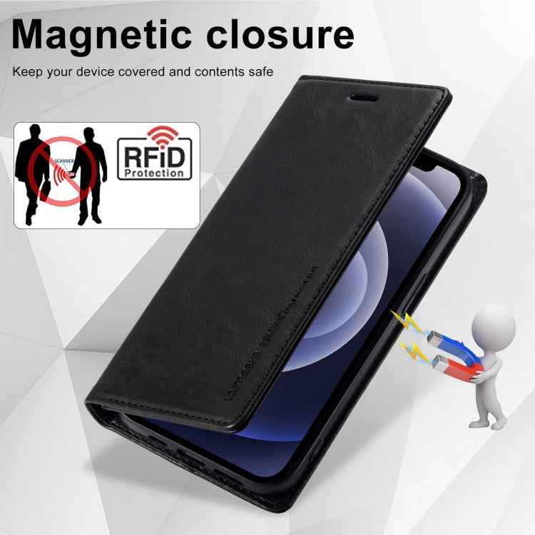 LC.IMEEKE RFID Anti-theft Leather Phone Case, For iPhone 12 mini, For iPhone 11, For iPhone 11 Pro, For iPhone 11 Pro Max