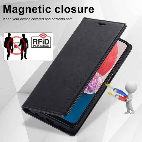 LC.IMEEKE RFID Anti-theft Leather Phone Case, For Samsung Galaxy A04 / A04s / A13 4G&5G