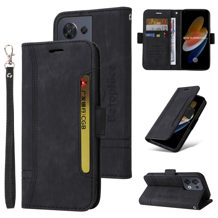 BETOPNICE Dual-side Buckle Leather Phone Case, For OPPO Reno8 5G Global, For Realme 9i 5G, For Realme 8i, For vivo Y77 5G Global