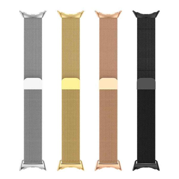 For Google Pixel Watch Milanese Stainless Steel Metal Watch Band (Colour)