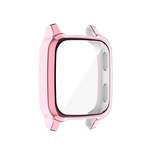 For Garmin Venu Sq 2 Full Coverage TPU Electroplating Watch Case(Pink)