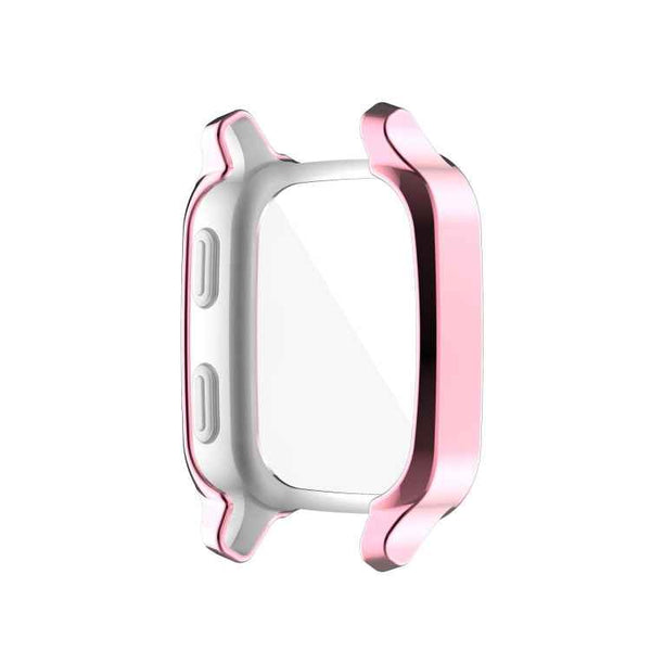 For Garmin Venu Sq 2 Full Coverage TPU Electroplating Watch Case(Pink)