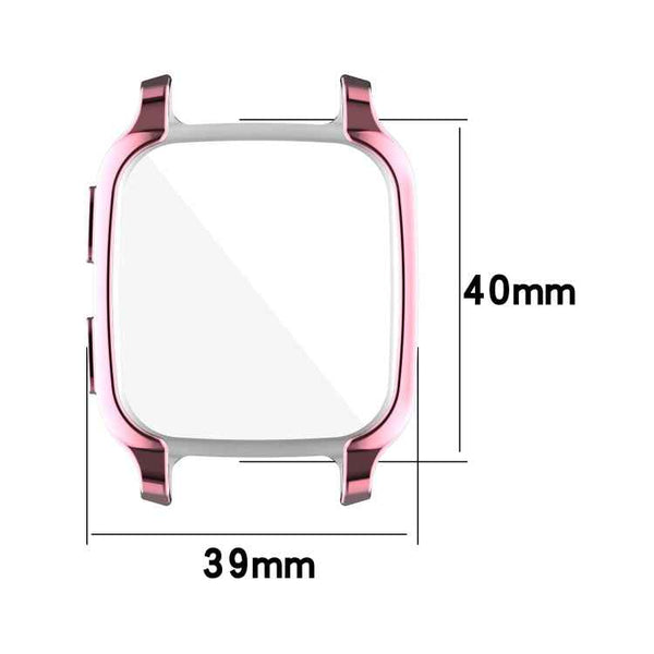For Garmin Venu Sq 2 Full Coverage TPU Electroplating Watch Case(Pink)