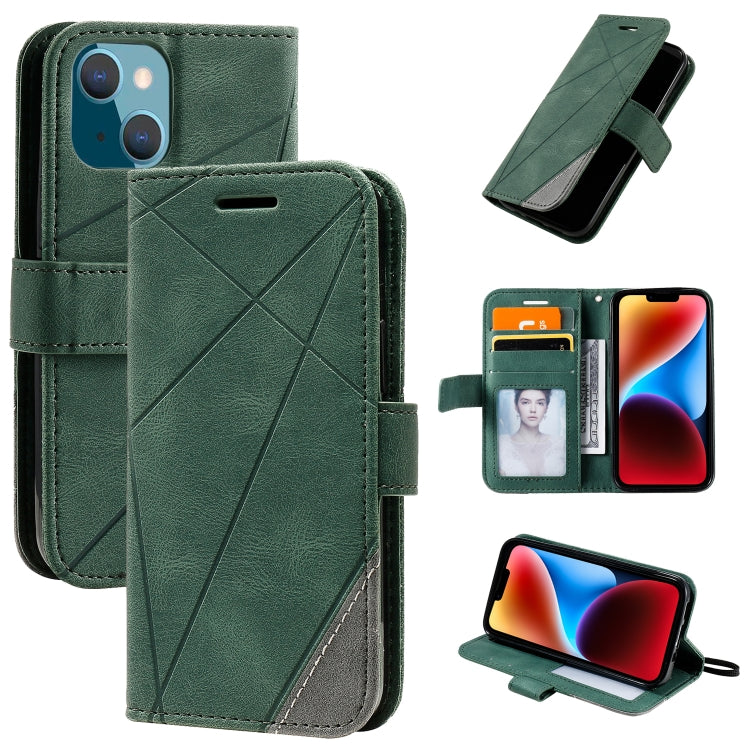 Skin Feel Splicing Leather Phone Case, For iPhone 14 Pro Max, For iPhone 14 Pro, For iPhone 14, For iPhone 14 Plus