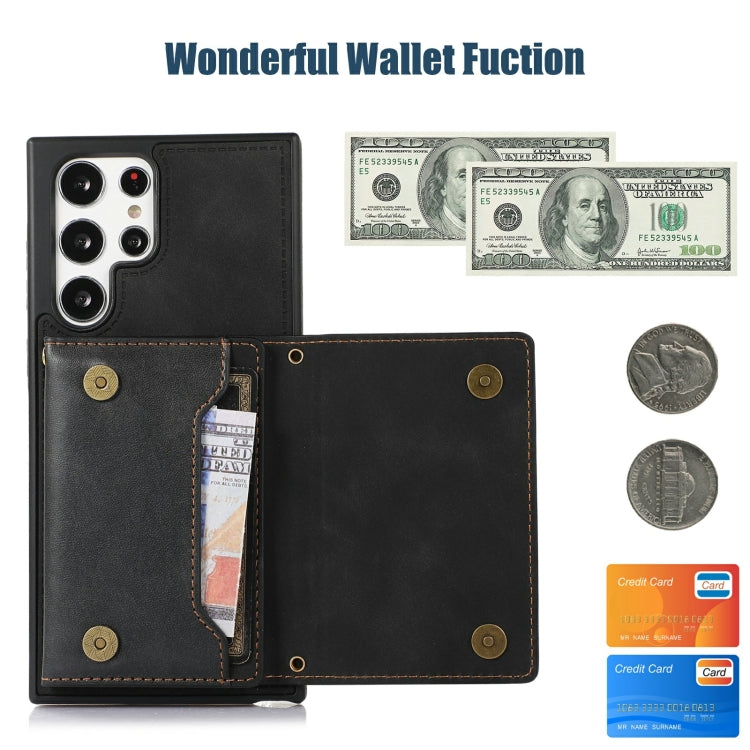 Three-fold RFID Leather Phone Case with Lanyard, For Samsung Galaxy S22 Ultra, For iPhone 12 Pro