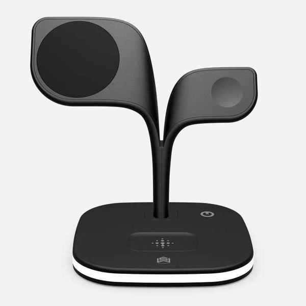 YM-UD22 15W 5 in 1 Magnetic Wireless Charger with Stand Function(Black)