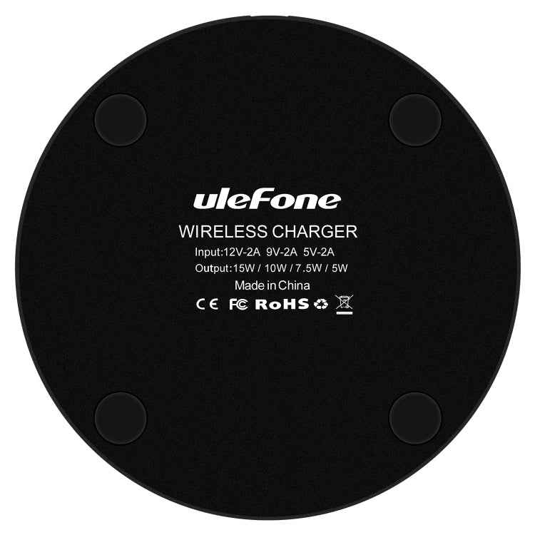 Ulefone UF005 15W Round Fast Charging Qi Wireless Charger(Black)