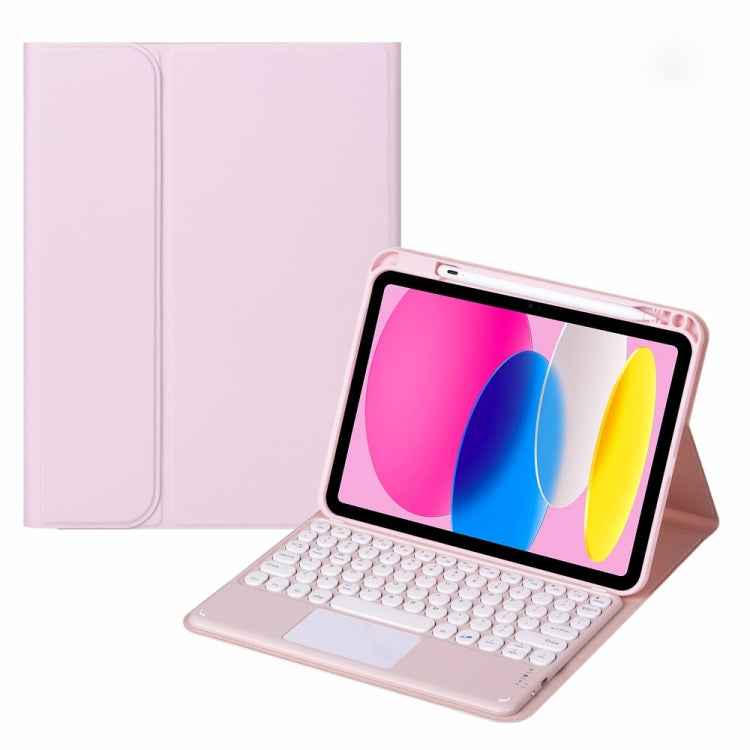 Bluetooth Touch Keyboard Leather Tablet Case, For iPad 10th Gen 10.9 2022
