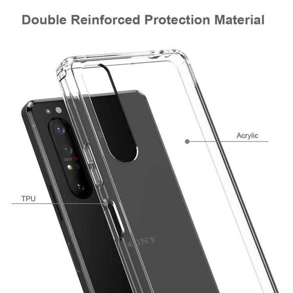 Scratchproof TPU + Acrylic Protective Case, For Sony Xperia 1 II, For Xiaomi Redmi Note 9 Pro