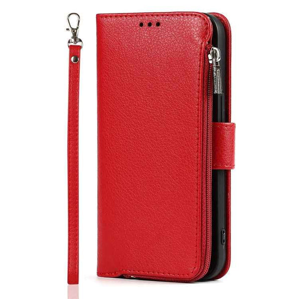 Microfiber Zipper Leather Phone Case, For iPhone 14 Pro Max, For iPhone 14 Pro, For iPhone 14, For iPhone 14 Plus